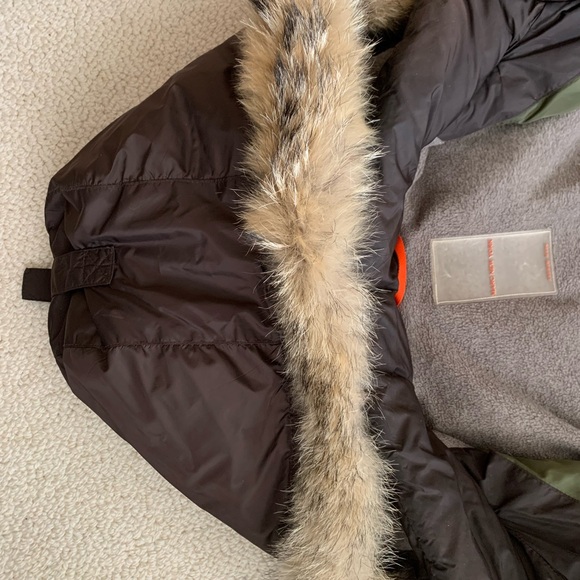 Marc New York Brown Down Filled Jacket with Hood and Fur Trim - Picture 4 of 6